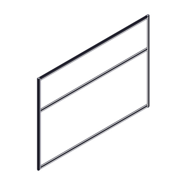 Секция комбинированной перегородки RP115SL160 Bravo grey/Серый 1600х22х1115 в Липецке 