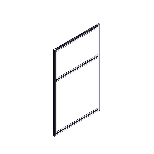 Секция комбинированной перегородки RP115SL70 Bravo grey/Серый 700х22х1115 в Липецке 