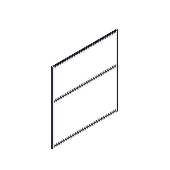 Секция комбинированной перегородки RP130SL120 Bravo grey/Серый 1200х22х1300 в Липецке 