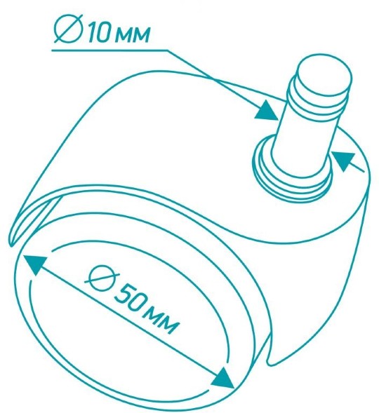 НАБОР КОЛЕС БЮРОКРАТ BRAKECASTORSETPU ЧЕРНЫЙ ДЛЯ ПАРКЕТА/ЛАМИНАТА в Липецке 
