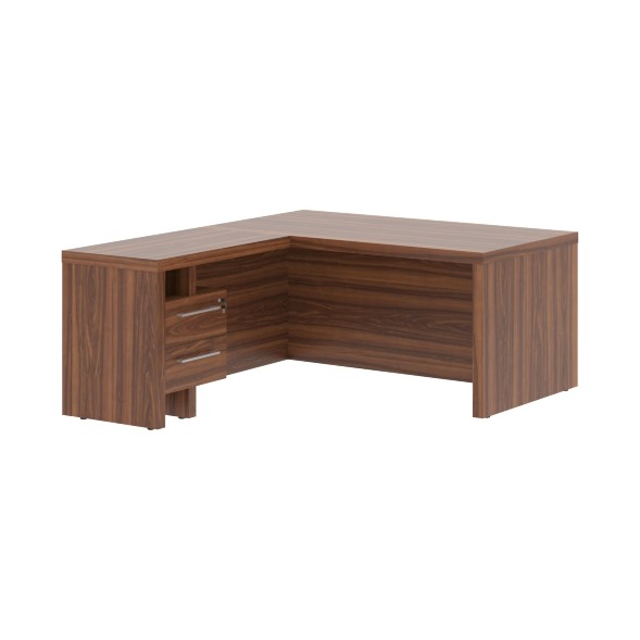 Стол руководителя с тумбой приставной ZCT 1619H.A(L) 1600х1900х750 ZENN в Липецке 