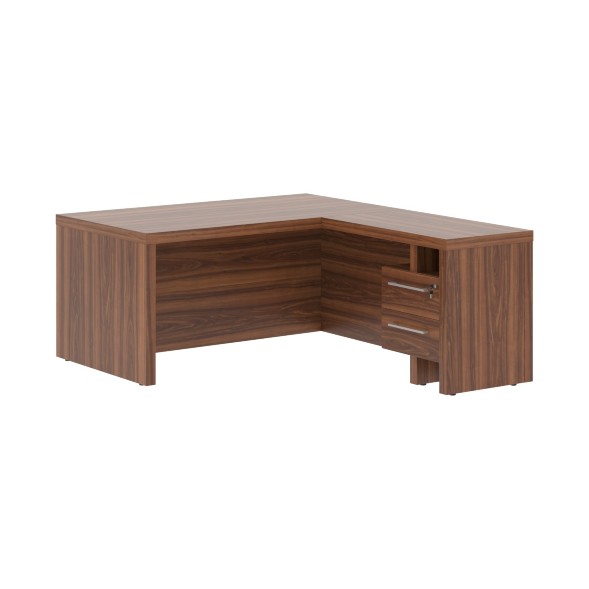 Стол руководителя с тумбой приставной ZCT 1619H.A(R) 1600х1900х750 ZENN в Липецке 