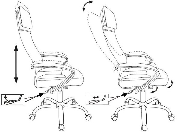 Кресло руководителя Бюрократ CH-608SL/ECO