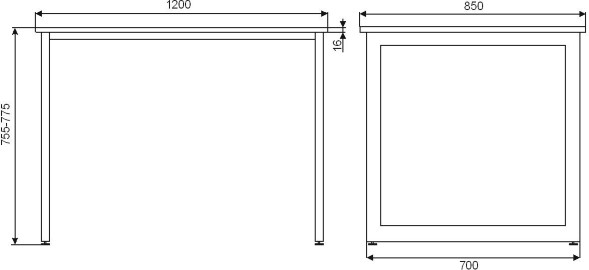 Стол игровой Knight KNIGHT TABLE L RED