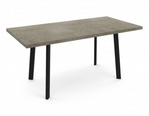 Стол HAGEN 1200 раздвижной, Бетон Светлый/Черный в Липецке 