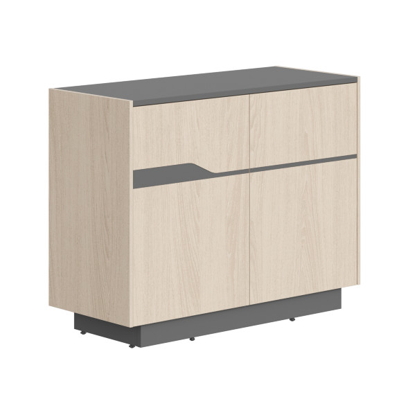 Тумба СФ-572101 Дуб светлый/Белый премиум 1030х430х814 LINE в Липецке 