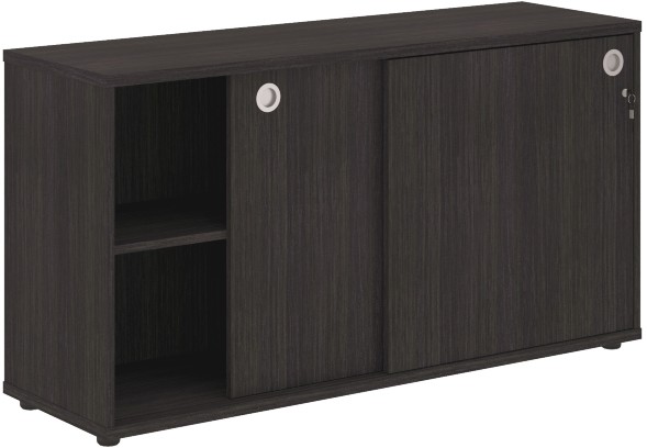 Шкаф низкий со слайд дверьми XLC 1443 Дуб Юкон Модерн 1406х430х750 XTEN