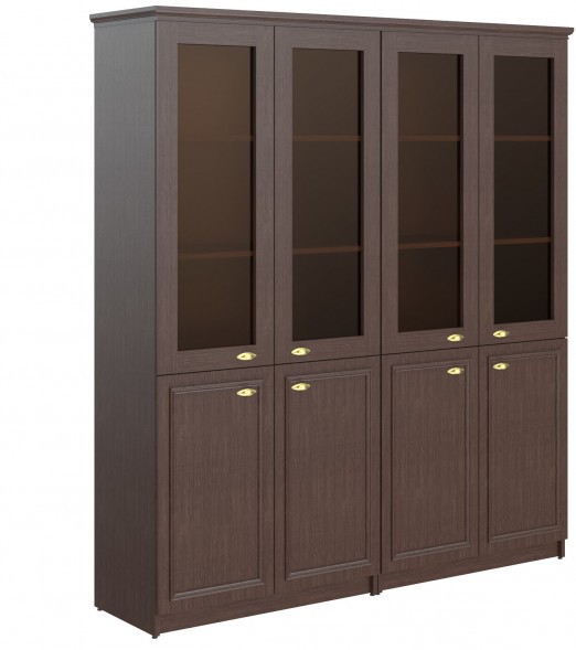 Шкаф высокий 2-х секционный комбинированный RHC 180.2 Венге Магия 1808х466х2023 в Липецке 