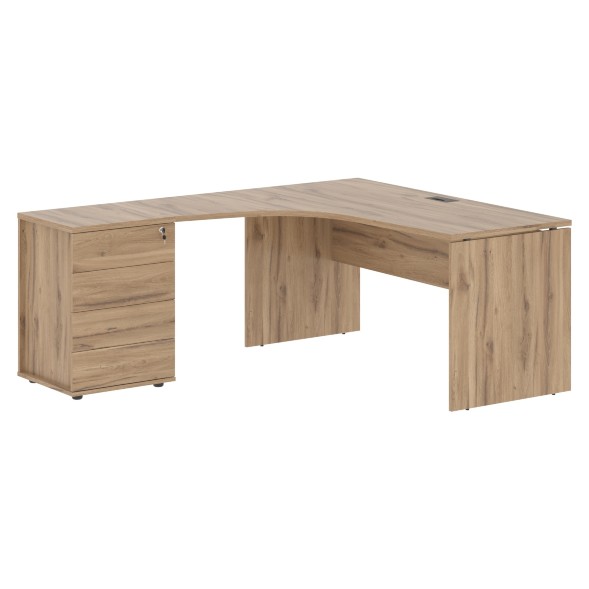 Стол эргономичный с тумбой EDCET 1518(L) 1560х1880х750 EDIS в Липецке 