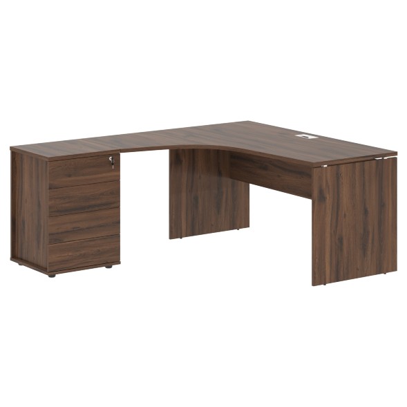 Стол эргономичный с тумбой EDCET 1518(L) 1560х1880х750 EDIS в Липецке 