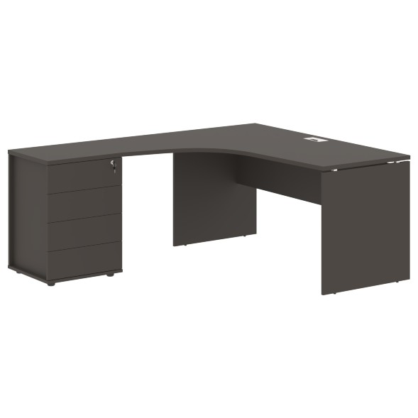 Стол эргономичный с тумбой EDCET 1518(L) 1560х1880х750 EDIS в Липецке 