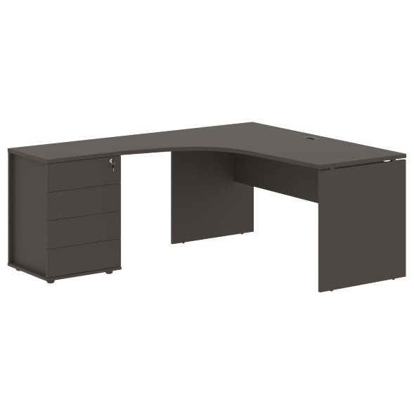 Стол эргономичный с тумбой EDCET 1518(L) 1560х1880х750 EDIS в Липецке 