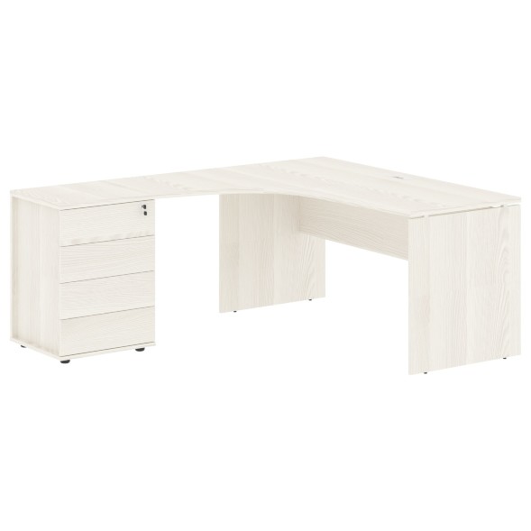 Стол эргономичный с тумбой EDCET 1518(L) 1560х1880х750 EDIS в Липецке 