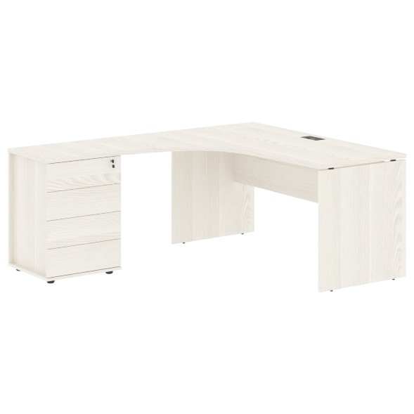 Стол эргономичный с тумбой EDCET 1518(L) 1560х1880х750 EDIS в Липецке 