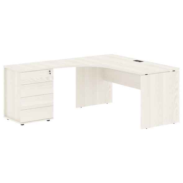 Стол эргономичный с тумбой EDCET 1518(L) 1560х1880х750 EDIS в Липецке 