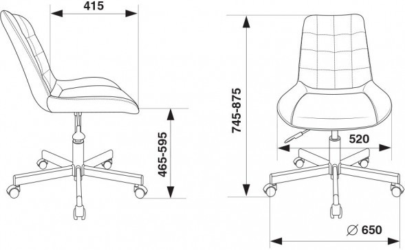 Кресло Бюрократ CH-350M/BLACK в Липецке 