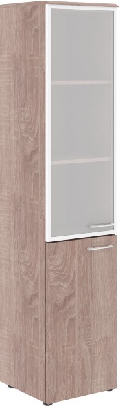 Шкаф колонка комбинированая (L) с топом WHC 42.7(L) Дуб Сонома 432х432х1949 WAVE в Липецке 