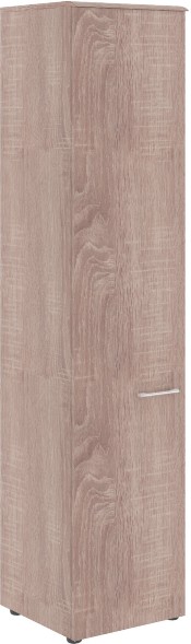 Шкаф колонка с глухой дверью и топом WHC 42.1 Дуб Сонома 432х432х1949 WAVE в Липецке 