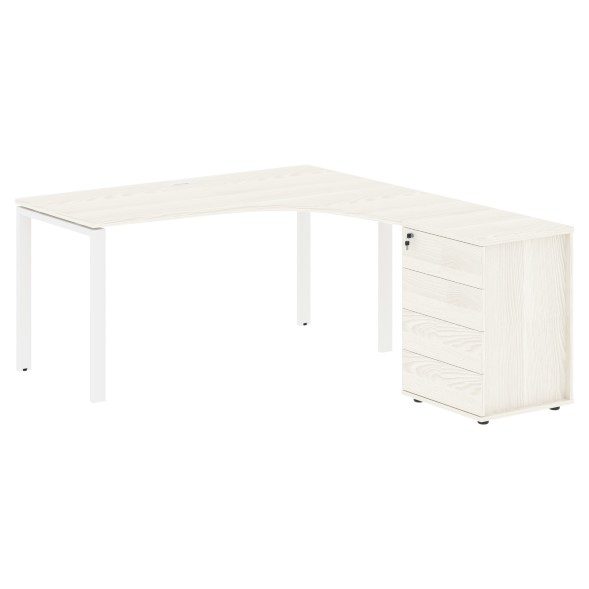 Стол эргономичный с тумбой EUCET 1518(R) 1560х1880х750 EDIS