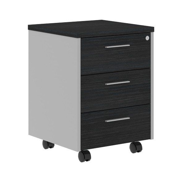 Тумба мобильная OMC 3D.A Дуб Сонома светлый/Металлик 465х450х625 OFFIX NEW в Липецке 