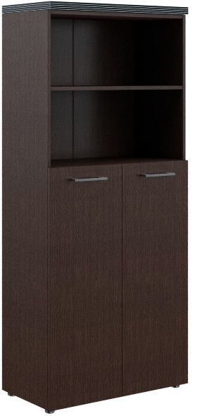 Шкаф с глухими средними дверьми и топом THC 85.6 Венге Магия 854х452х1968 в Липецке 