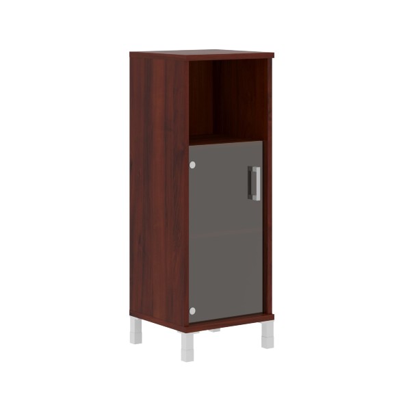 Шкаф-колонка средняя с малой стеклянной дверью B 421.5 475х450х1286 BORN