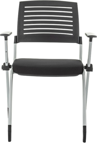 Стул Бюрократ X-Click черный на ножках металл серый