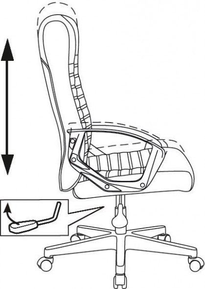  Кресло руководителя Бюрократ CH-480LT