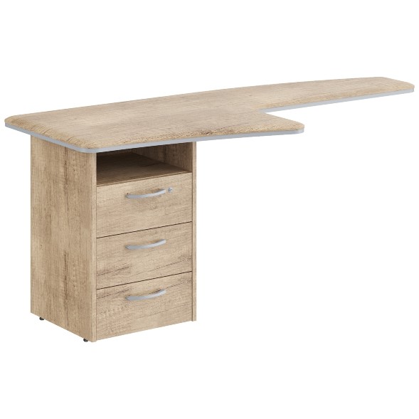 Брифинг-приставка с тумбой DB 1880.A(L) 1800х800х750 DIONI в Липецке 