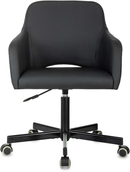 Кресло Бюрократ CH-380M черный эко.кожа крестов. металл