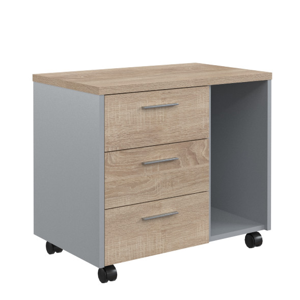 Тумба подкатная с отделением д/СБ OLC-3D.A 733х450х625 OFFIX NEW в Липецке 