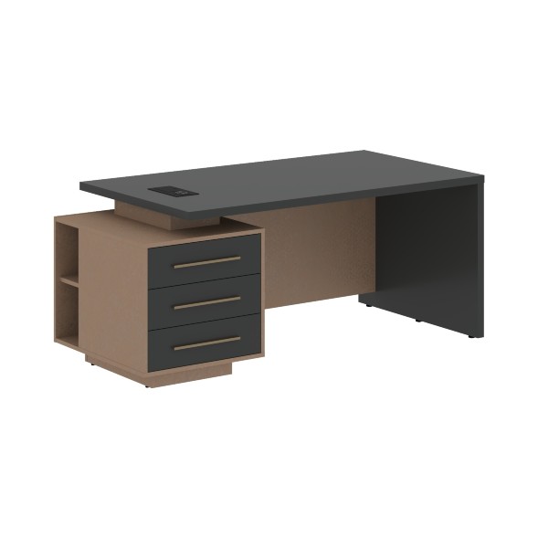 Стол руководителя с тумбой VCT 1890(L) 1800х900х750 VELION в Липецке 