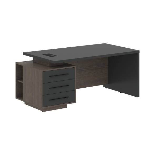 Стол руководителя с тумбой VCT 1890(L) 1800х900х750 VELION в Липецке 