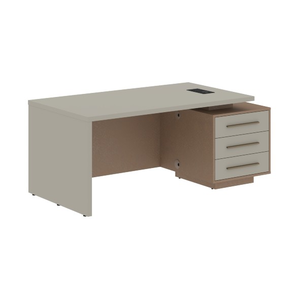 Стол руководителя с тумбой VCT 1890(R) 1800х900х750 VELION в Липецке 