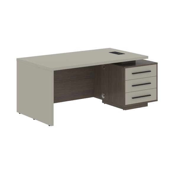 Стол руководителя с тумбой VCT 1890(R) 1800х900х750 VELION в Липецке 