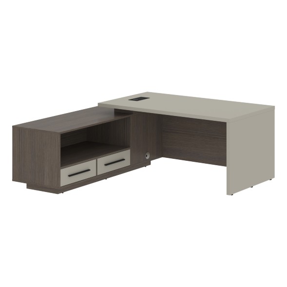 Стол руководителя с тумбой VCT 1919(L) 1900х1900х750 VELION в Липецке 