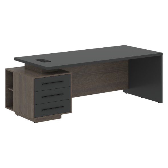 Стол руководителя с тумбой VCT 2290(L) 2200х900х750 VELION в Липецке 